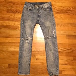 H&M distressed denim